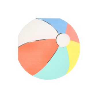 meri meri beach ball napkins