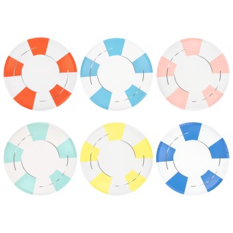 meri meri pool float dinner plates
