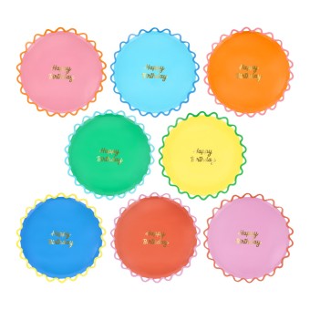 meri meri wiggle edge side plates