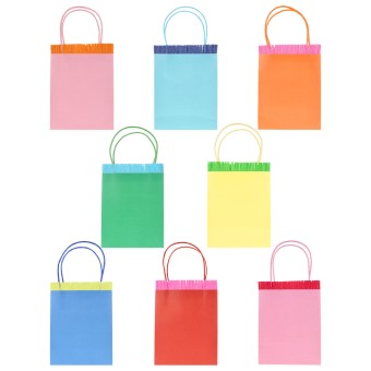 meri meri bright fringed party bags