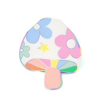 meri meri groovy mushroom napkins