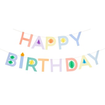 meri meri honeycomb happy birthday garland set | Kinderfeestwinkel | Speelgoedwinkel | Feestwinkel | Kinderwinkel | Amsterdam