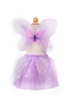 flutter butterfly skirt with wings - pink (4-6 jr) | Kinderfeestwinkel | Speelgoedwinkel | Feestwinkel | Kinderwinkel | Amste