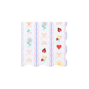 meri meri little garden napkins, small