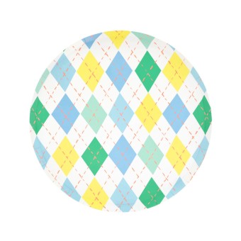 meri meri argyle side plates