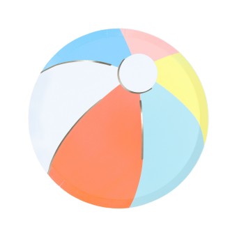meri meri beach ball side plates