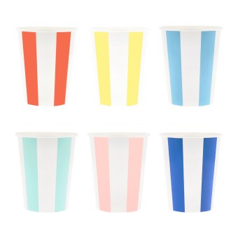 meri meri beach striped cups | Kinderfeestwinkel | Speelgoedwinkel | Feestwinkel | Kinderwinkel | Amsterdam | Kinde