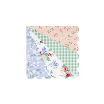 meri meri patchwork napkins, small
