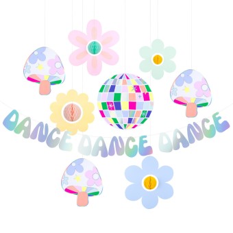 meri meri groovy dance garland set