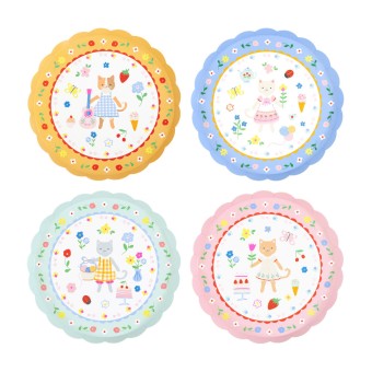 meri meri kitten club side plates