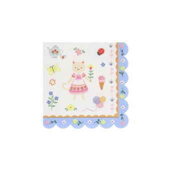 meri meri kitten club napkins, small