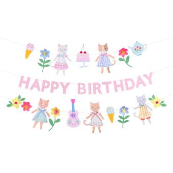 meri meri kitten club garland set