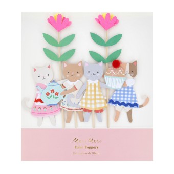 meri meri kitten club cake toppers