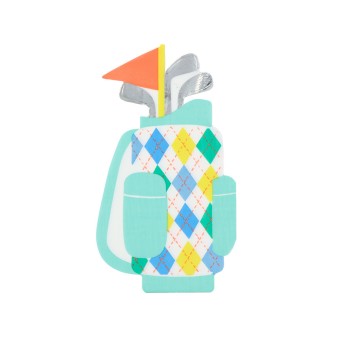 meri meri golf bag shaped napkins | Kinderfeestwinkel | Speelgoedwinkel | Feestwinkel | Kinderwinkel | Amsterdam | Kinde