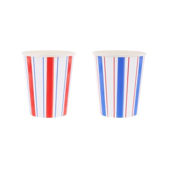 meri meri nautical striped cups