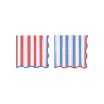 meri meri nautical striped napkins, small