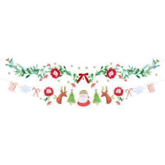 meri meri foliage & character garland set