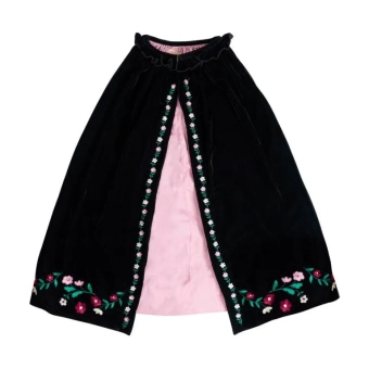 meri meri embroidered velvet witch costume