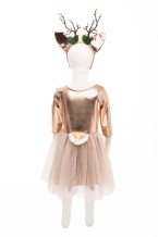woodland deer dress with headband (5-6 jr)