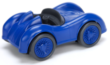 blue race car - green toys