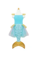 mermalicious dress with tail - pastel/aqua (5-6 jr)