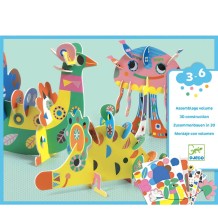 djeco drie 3d dieren