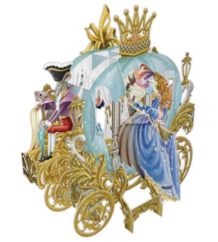 3d pop-up kaart cinderella's carriage | Kinderfeestwinkel | Speelgoedwinkel | Feestwinkel | Kinderwinkel | Amsterdam