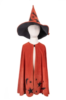 autum embers wizard cape with hat (4-6 jr)