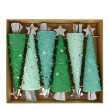 meri meri christmas tree crackers (6 st)