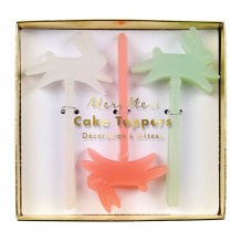 meri meri acrylic bunny cake toppers (12 st)