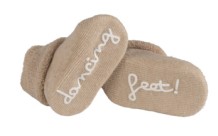 happy horse socks \'dancing feet\' - beige