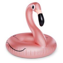giant rose gold flamingo pool float