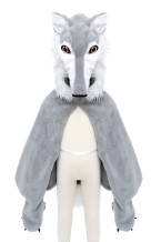 woodland wolf cape (2-3 jr)