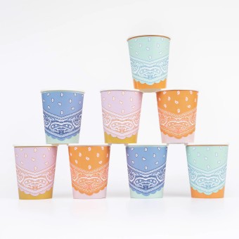 meri meri western bandana cups