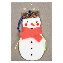 meri meri snowman - acrylic