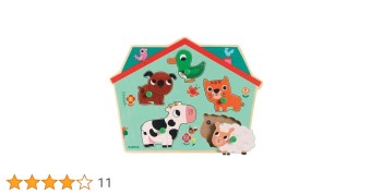 djeco puzzel met geluid - ouaf woof