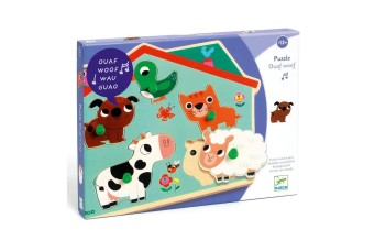 djeco puzzel met geluid - ouaf woof | Kinderfeestwinkel | Speelgoedwinkel | Feestwinkel | Kinderwinkel | Amsterdam
