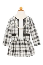 coco the fashionista, dress, jacket & pearls (3-6 jr)