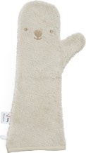 baby shower glove - white bear