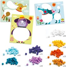 djeco 4 potjes boetseerklei - primaire kleuren