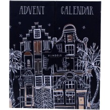 adventskalender met medium kerstballen