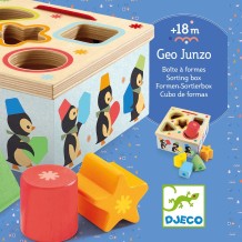 djeco passen & meten met vormen - pinguins 'geo junzo'