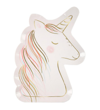 meri meri magical unicorn plates