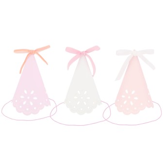 meri meri broderie anglaise lace party hats | Kinderfeestwinkel | Speelgoedwinkel | Feestwinkel | Kinderwinkel | Amsterdam