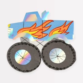 meri meri monster truck napkins | Kinderfeestwinkel | Speelgoedwinkel | Feestwinkel | Kinderwinkel | Amsterdam