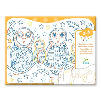 djeco magische kleurplaten - woodland families | Kinderfeestwinkel | Speelgoedwinkel | Feestwinkel | Kinderwinkel | Amsterdam