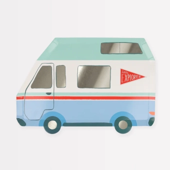 meri meri camping adventure camper van plates | Kinderfeestwinkel | Speelgoedwinkel | Feestwinkel | Kinderwinkel | Amsterdam