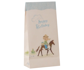 maileg goodie bag - happy birthday - cowboy | Kinderfeestwinkel | Speelgoedwinkel | Feestwinkel | Kinderwinkel | Amsterdam