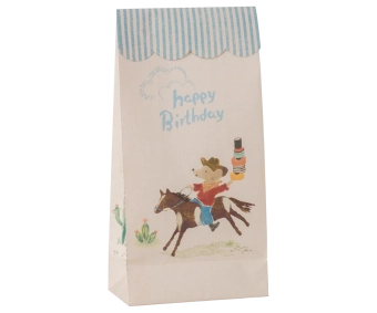 maileg goodie bag - happy birthday - cowboy | Kinderfeestwinkel | Speelgoedwinkel | Feestwinkel | Kinderwinkel | Amsterdam