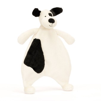 jellycat knuffeldoekje black & cream puppy | Kinderfeestwinkel | Speelgoedwinkel | Feestwinkel | Kinderwinkel | Amsterdam